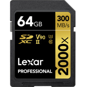 Lexar 64gb Professional 2000x SDXC UHS-II Memory Card