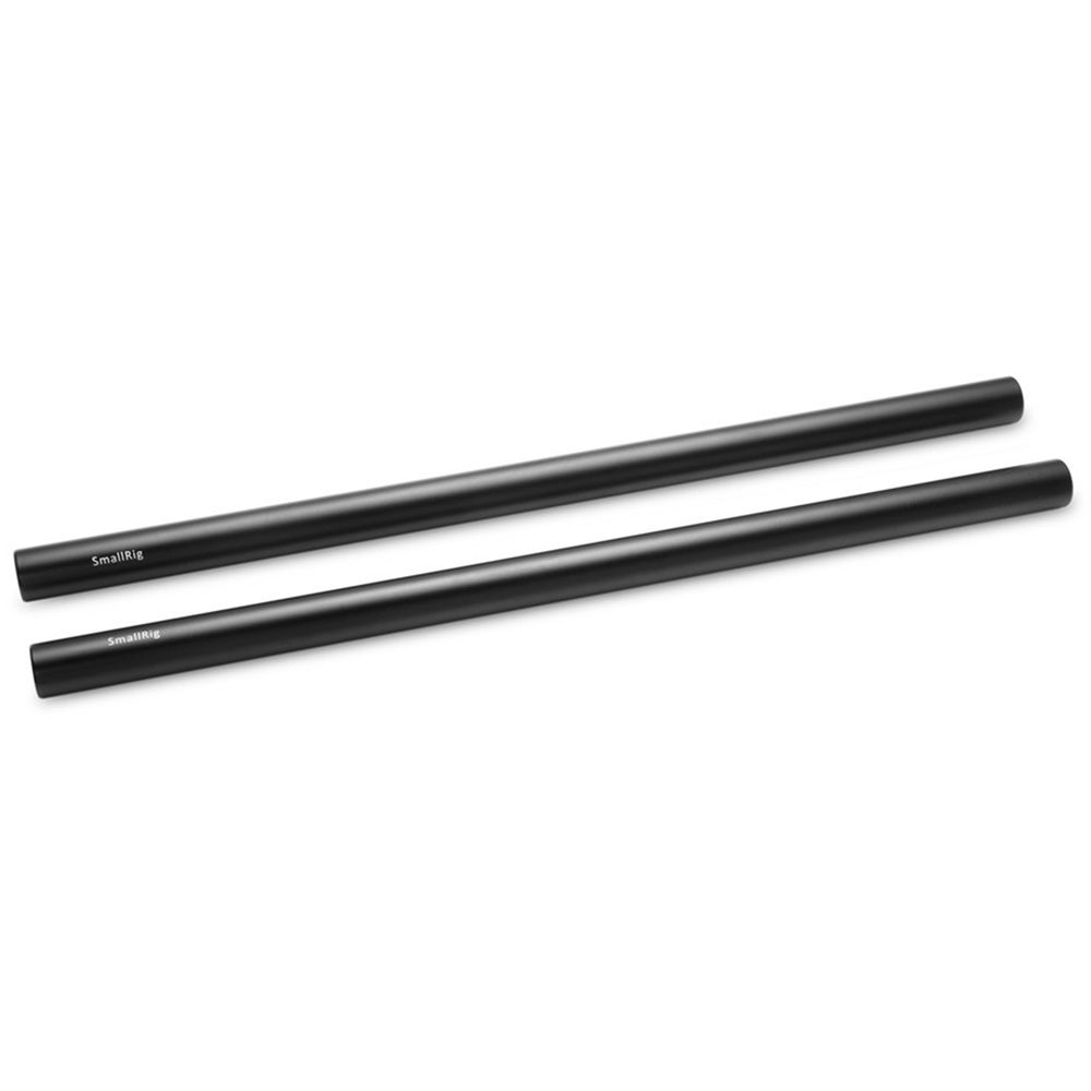 SmallRig 15mm Aluminum Rod (Pair, Black, 12")