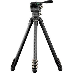 Tilta 75mm Cine Fluid Head with 3-Stage Carbon Fiber Tripod Legs
