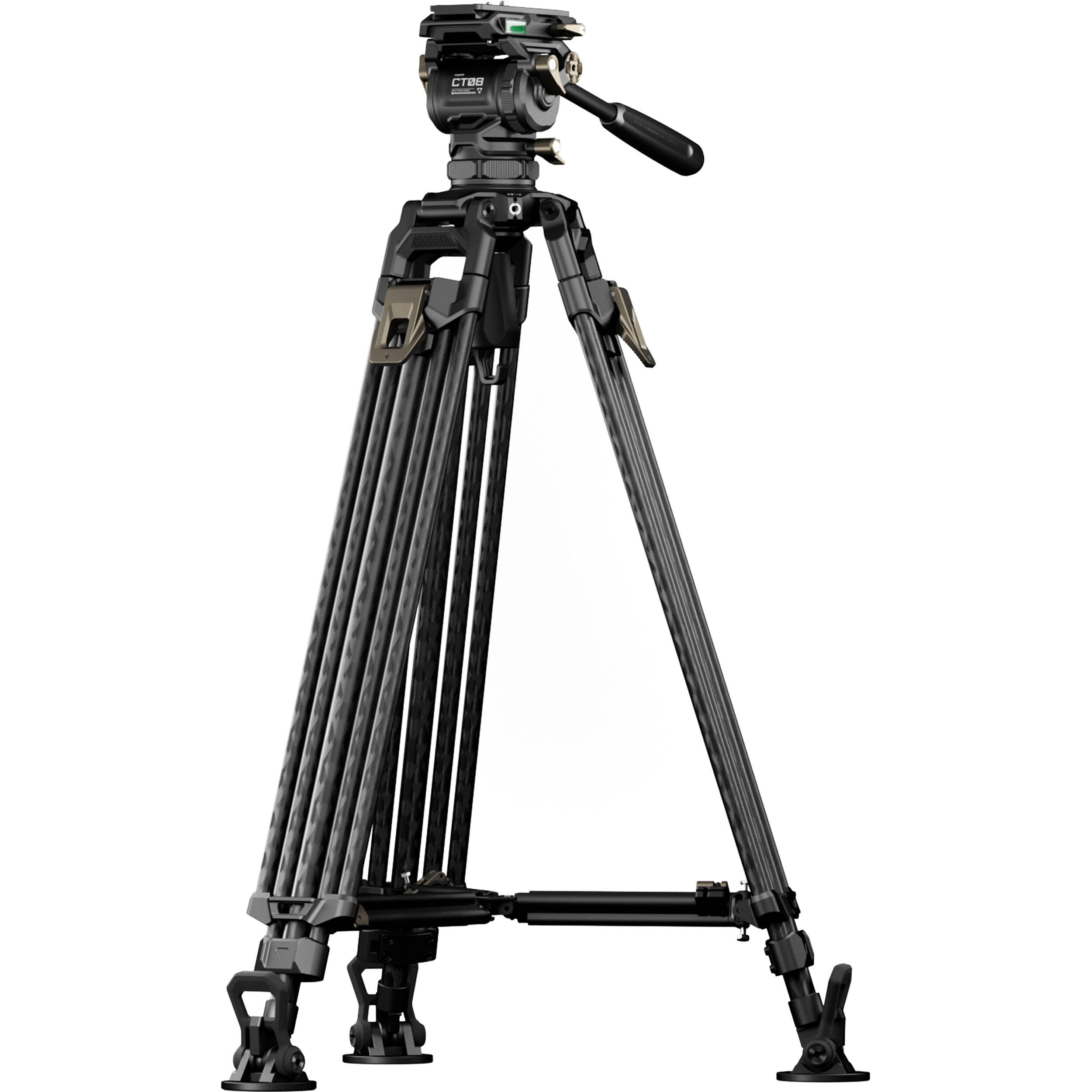 Tilta 75mm Cine Fluid Head with 2-Stage One-Touch Carbon Fiber Tripod System