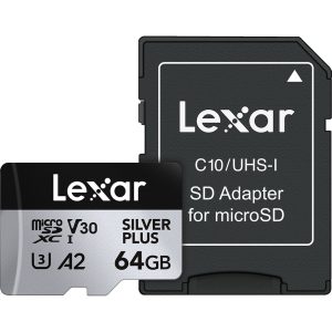 Lexar 64gb Silver Plus Micro SD Card