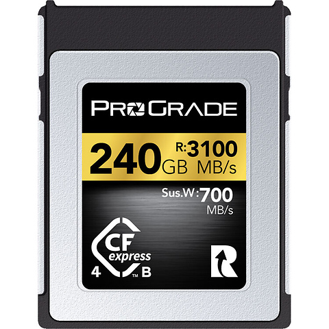 ProGrade Digital 240GB CFexpress 4.0 Type B Gold Memory Card