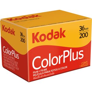 Kodak ColorPlus 200 35mm Film Overview Fine Grain and Rich Color Kodak ColorPlus 200 is a daylight-balanced color negative film with a nominal sensitivity of ISO 200/24°. Its fine grain structure, high sharpness, and rich color saturation make it a versatile choice for everyday photography. Flexible Exposure Latitude With a wide exposure latitude, ColorPlus 200 supports exposure up to two stops under or three stops over its nominal rating. This flexibility makes it suitable for working in a variety of lighting conditions. This product contains one 36-exposure roll of 35mm film